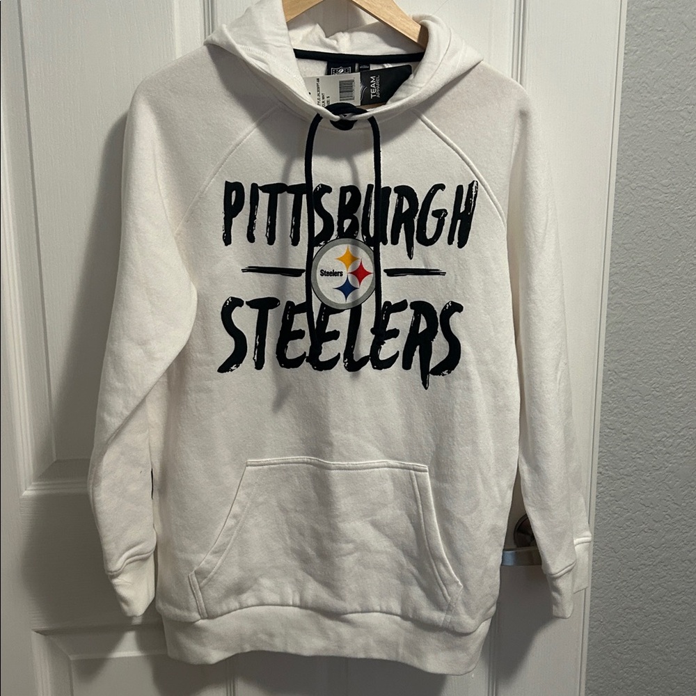 Fanatics Pittsburg Steelers Hoodie- Men’s small white new with tags